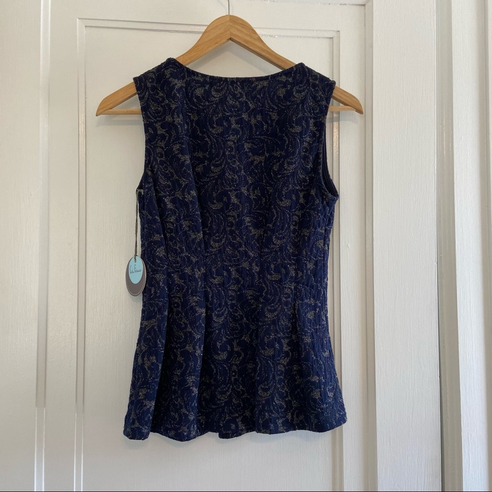 Eva Franco (Anthropologie) Shine Jacquard peplum - Picture 6 of 6